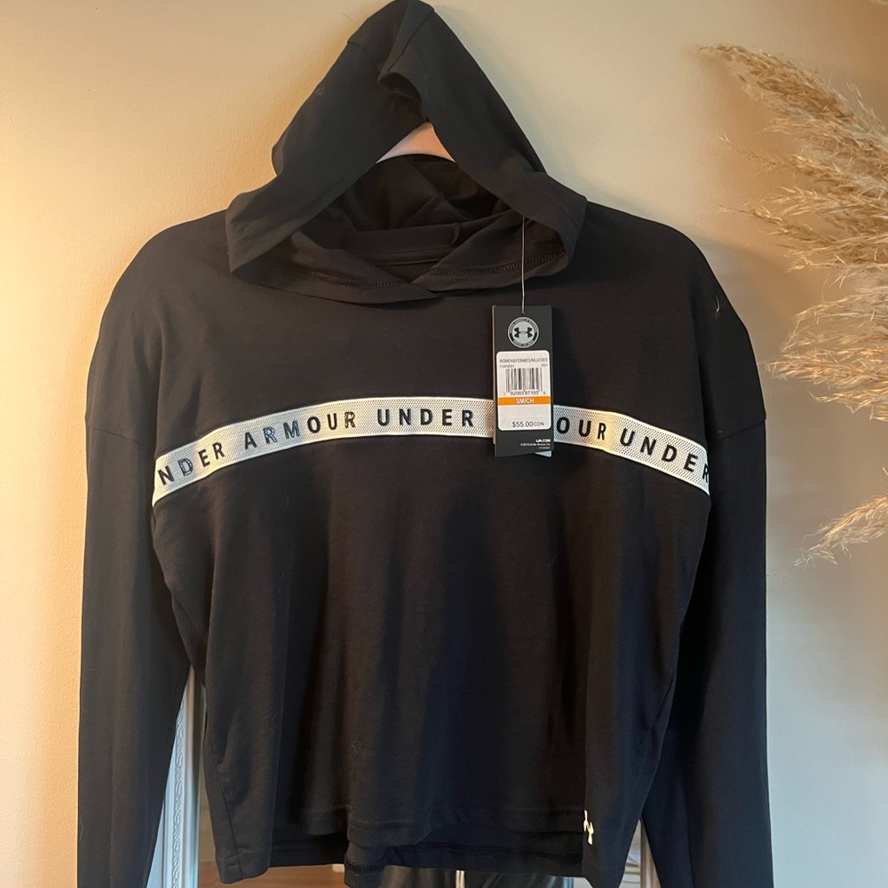 Under Armour Black Pullover with Logo Band